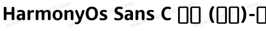 HarmonyOs Sans C 普通 (西方)字体转换